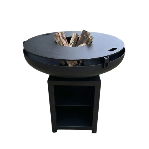 Brasero Plancha L'Obélix 80cm - Brasero artisanal acier 80cm manufacturé en France | Atelier LBF
